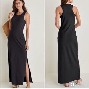 VENUS Black Ribbed Maxi Dress Size XS Women’s